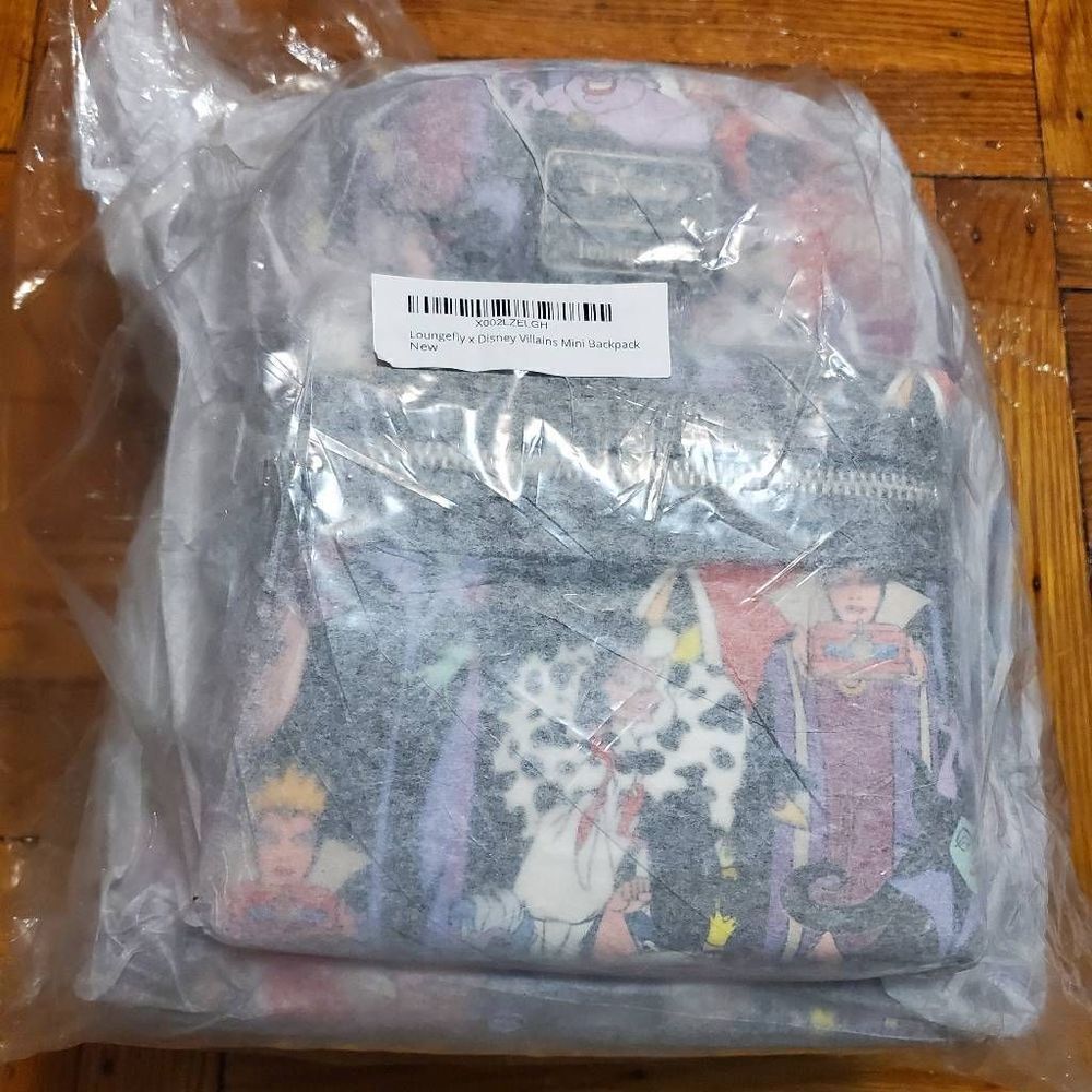 Loungefly Disney Villains All Over Placement Mini Backpack